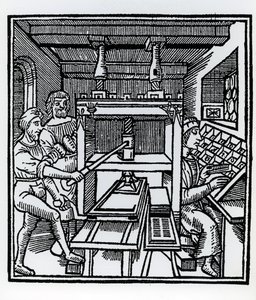Printing Press by German School